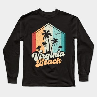 Vintage Virginia Beach Vacation Long Sleeve T-Shirt